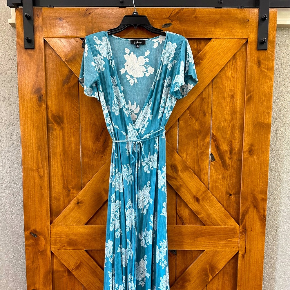 Lulus floral wrap maxi dress